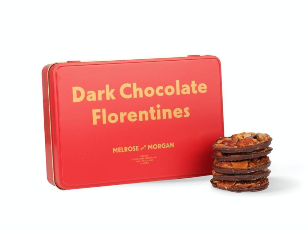 Melrose & Morgan Dark Chocolate Florentines Tin