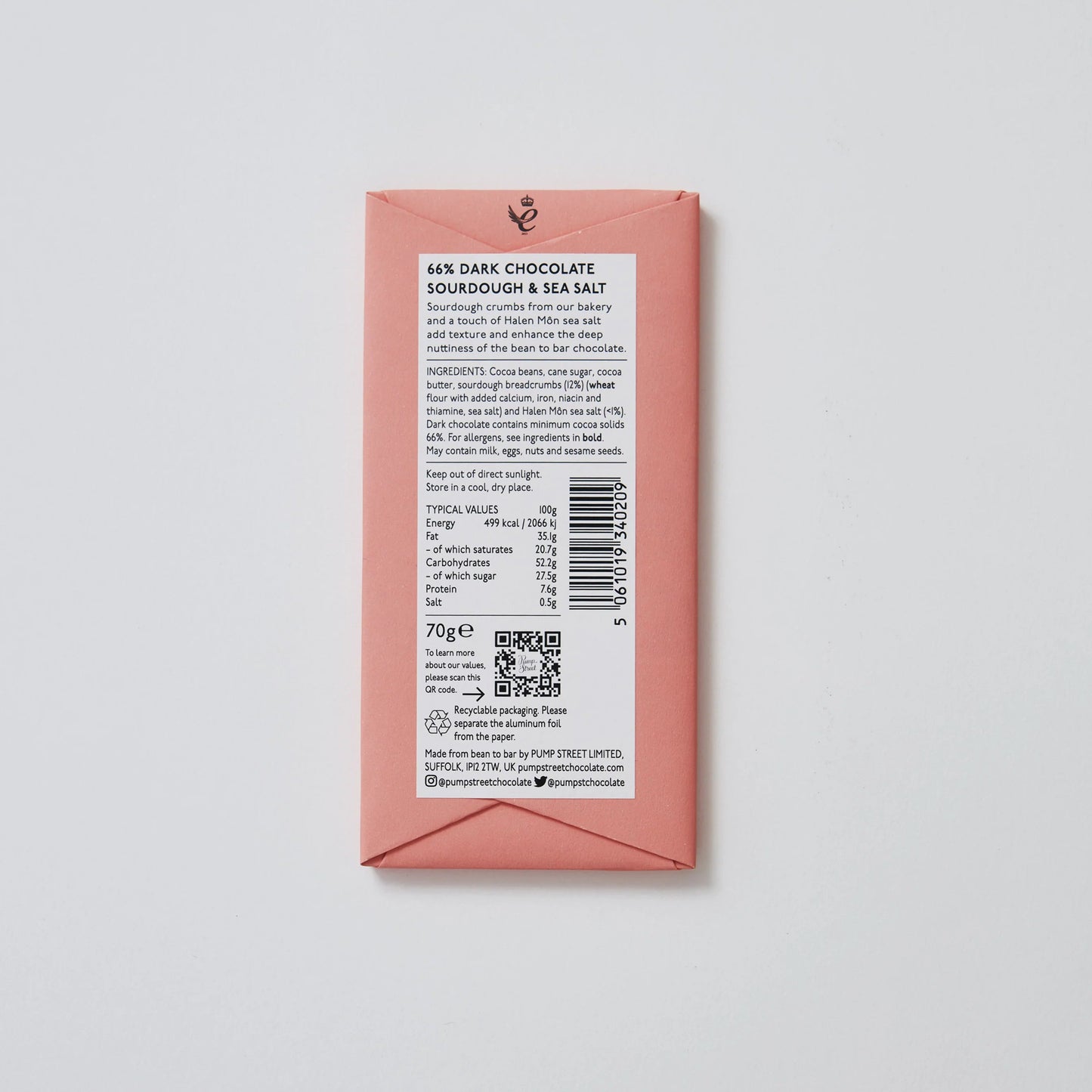 Pump Street - Sourdough & Sea Salt 66%