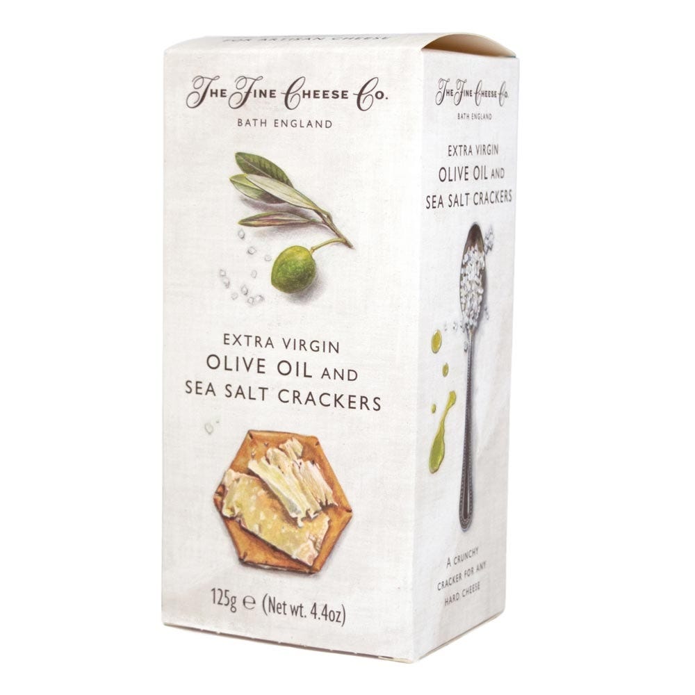 The Fine Cheese Extra Virgin Olive Oil and Sea Salt Crackers
