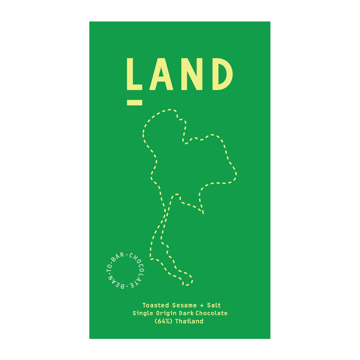 Land - 64% Thailand Dark Chocolate + Toasted Sesame + Salt