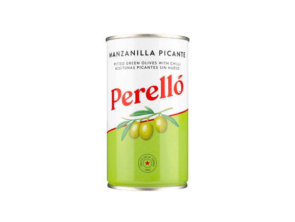 Perelló Manzanilla Pitted Spicy Olives 150g