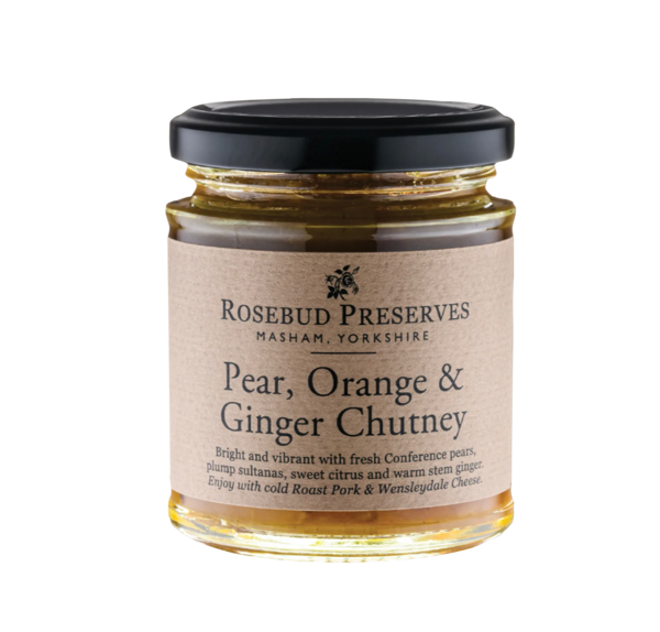 Rosebud Preserves Pear, Orange & Ginger Chutney